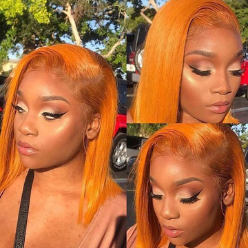 BOB Ginger Straight 13*4 Frontal lace wig 10a grade luxury